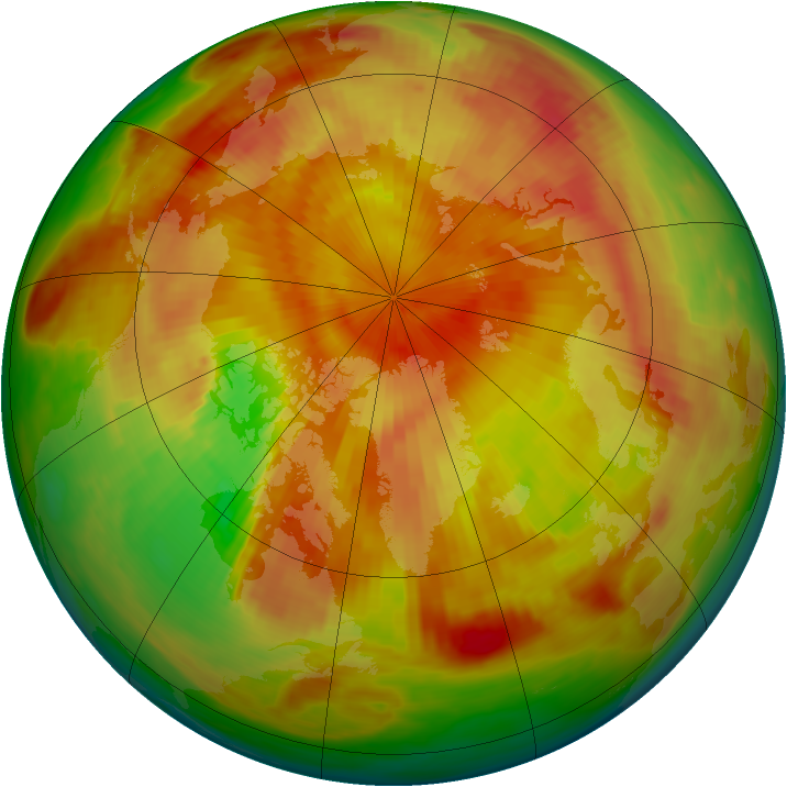 Arctic ozone map for 03 May 1980